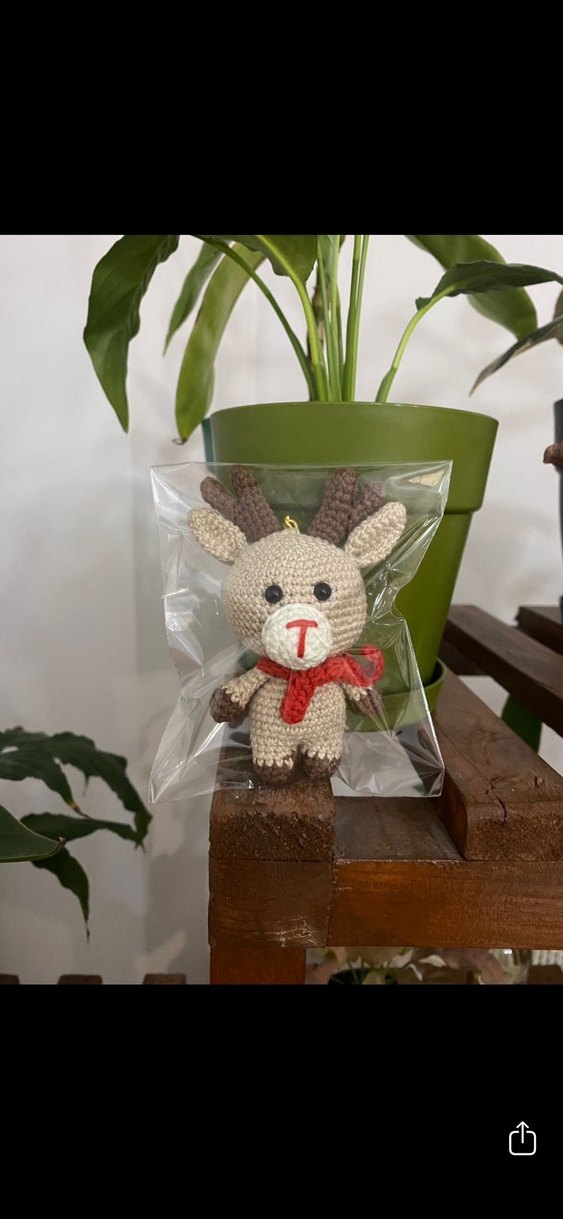 Amigurumi Geyik Anahtarlık - Görsel 3