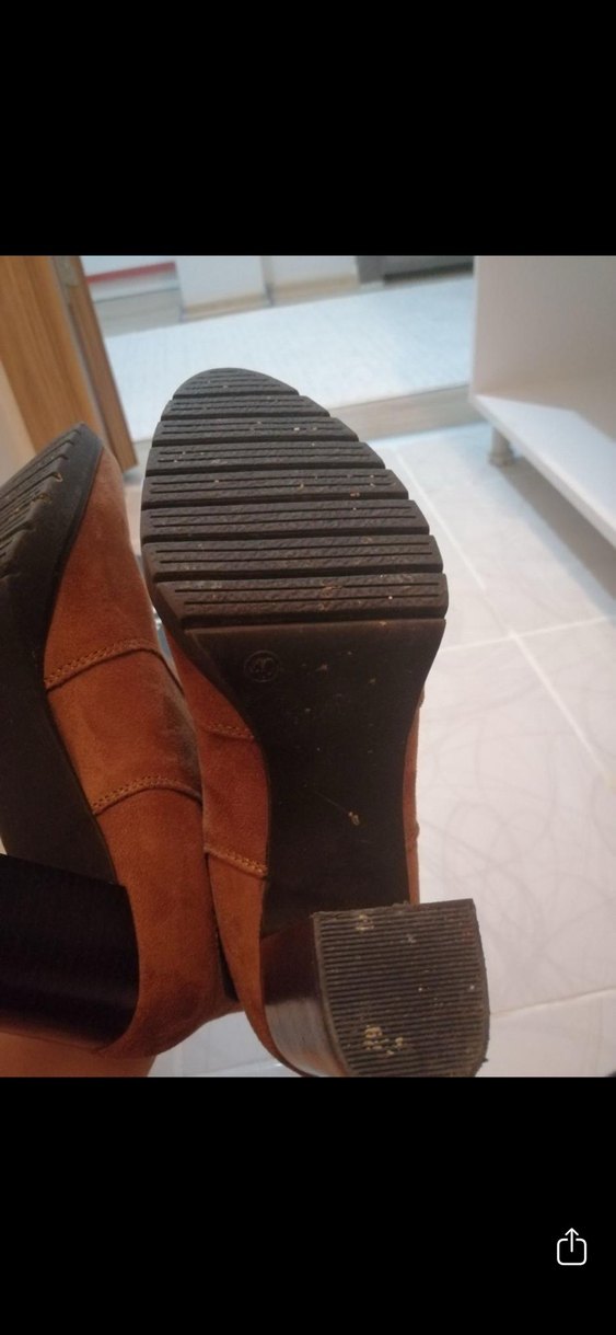 Kahverengi Süet Kadın Bot - Görsel 4