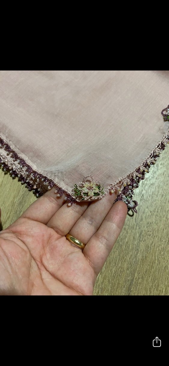 Çeyizlik bohçalık iğne oyası yazma - Görsel 2