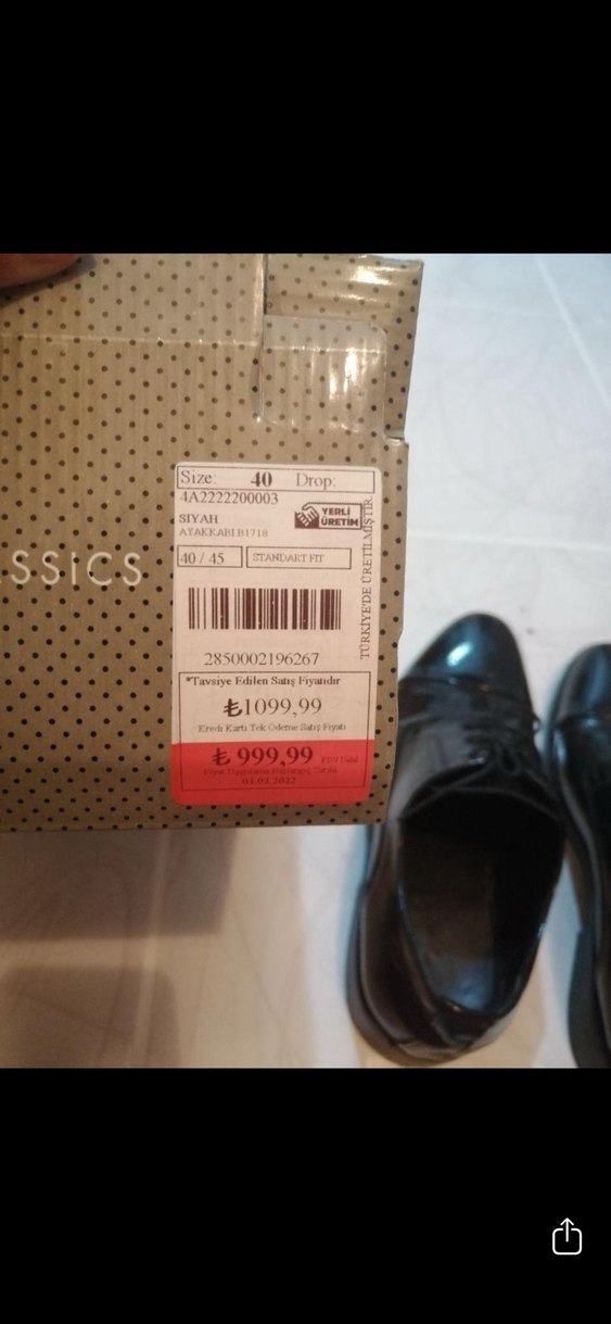 Altınyıldız Erkek Siyah Klasik Ayakkabı - Görsel 4