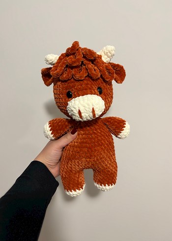 Amigurumi İnek Öküz Peluş Oyuncak - Görsel 4