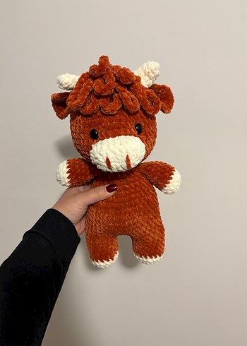 Amigurumi İnek Öküz Peluş Oyuncak - Görsel 3
