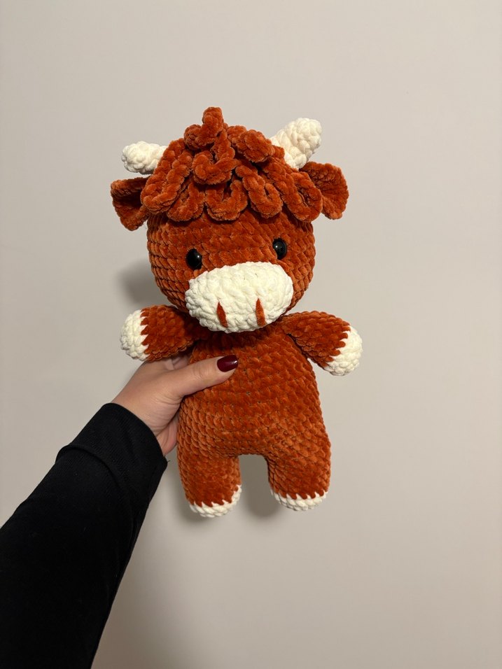 Amigurumi İnek Öküz Peluş Oyuncak - Görsel 3