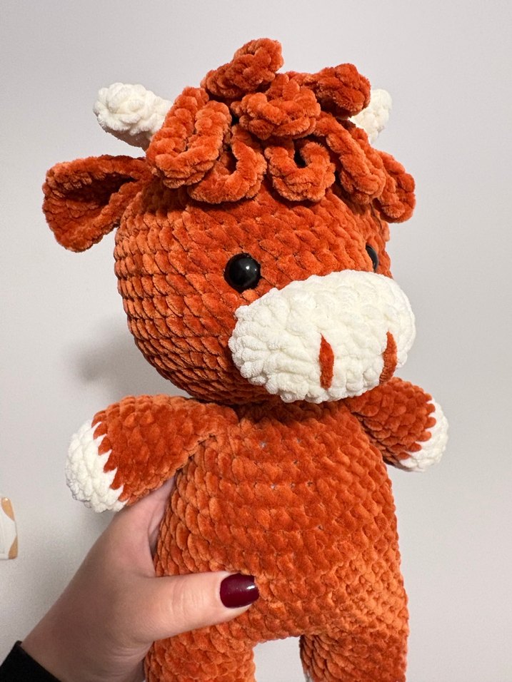 Amigurumi İnek Öküz Peluş Oyuncak - Görsel 2