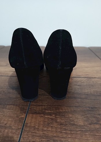 Siyah Klasik Kadın Stiletto Topuklu Ayakkabı - Görsel 4