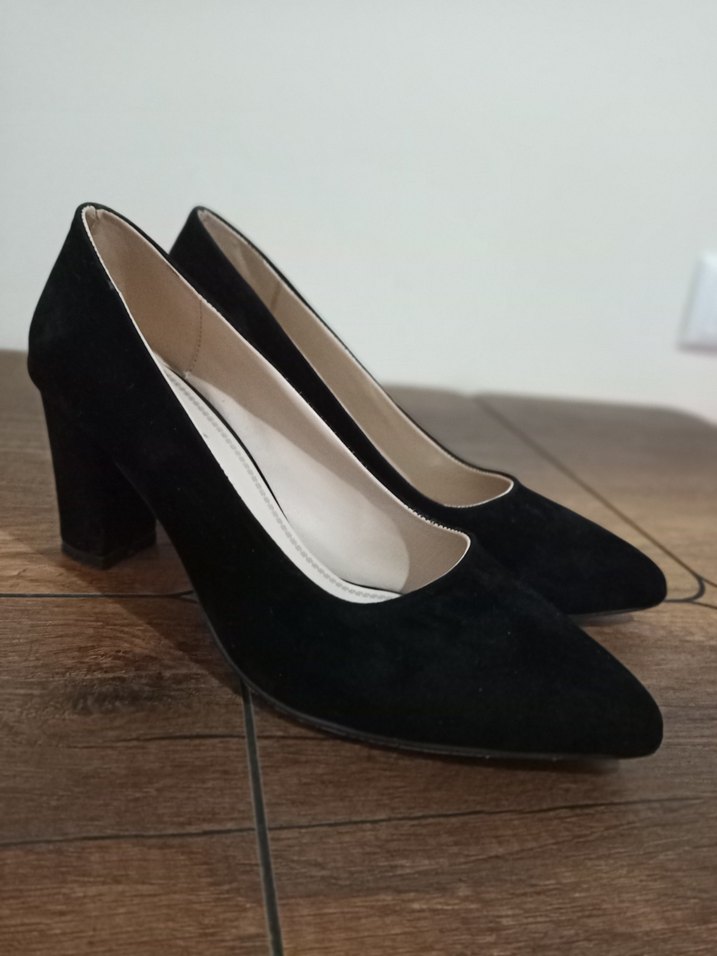 Siyah Klasik Kadın Stiletto Topuklu Ayakkabı - Görsel 2