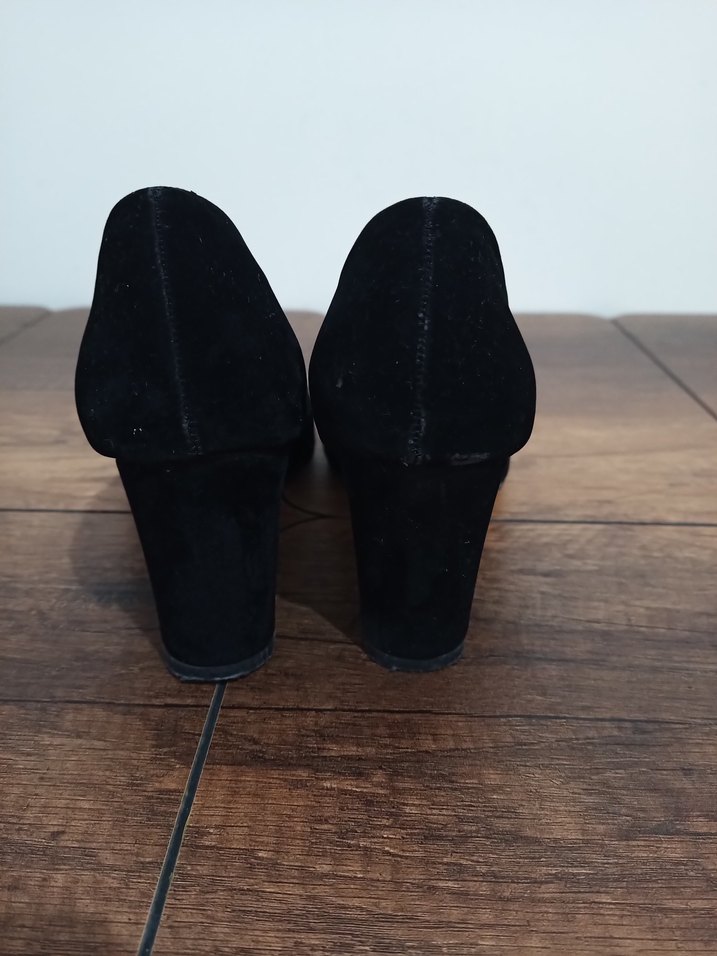 Siyah Klasik Kadın Stiletto Topuklu Ayakkabı - Görsel 4