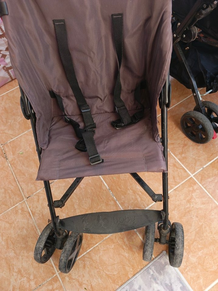 Kahverengi ve Gri Bebek Arabası - Görsel 2