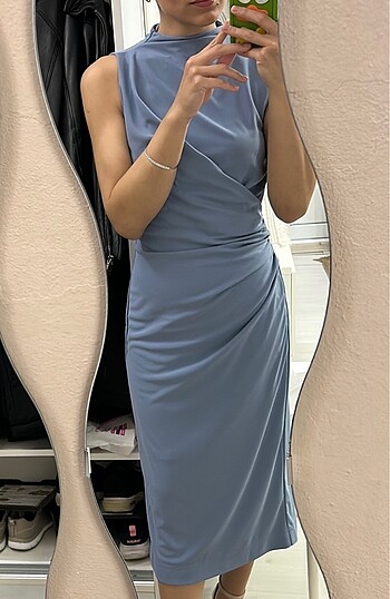 Zara Zara bebe mavi elbise