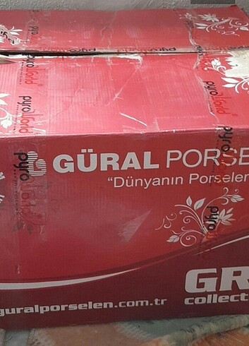 Güral Porselen 87 parça yemek takımı güral porselen yeni etiketli