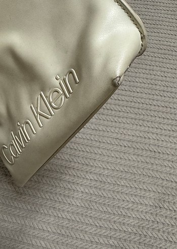 Calvin Klein Beyaz Calvin Klein Deri Kadın Çanta