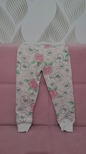 4 Yaş Beden pembe Renk Kız çocuk pijama