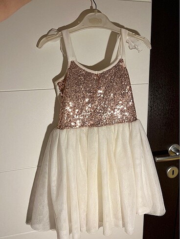 Mango Kids Pullu kız çocuk elbisesi