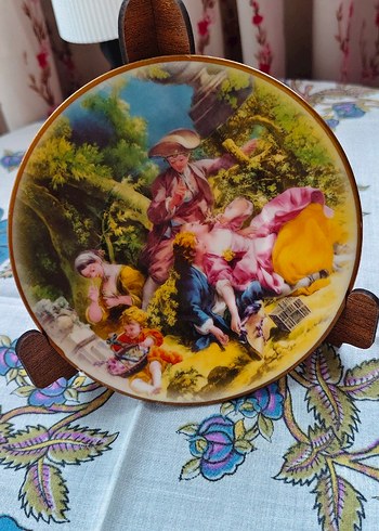 American Vintage Romantik Figurlu Vintage Porselen Tabak