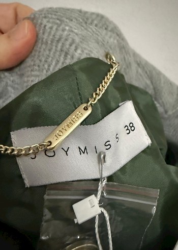 Gri Uzun Çift Düğmeli Kaban - Görsel 4