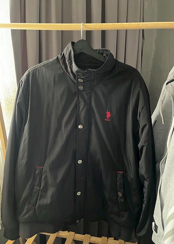 U.S Polo Assn. Uspa Dugmeli Siyah Erkek Gunluk Ceket