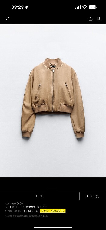 Bomber ceket
