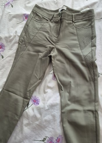 Gri Kadın Regular Fit Kumaş Pantolon