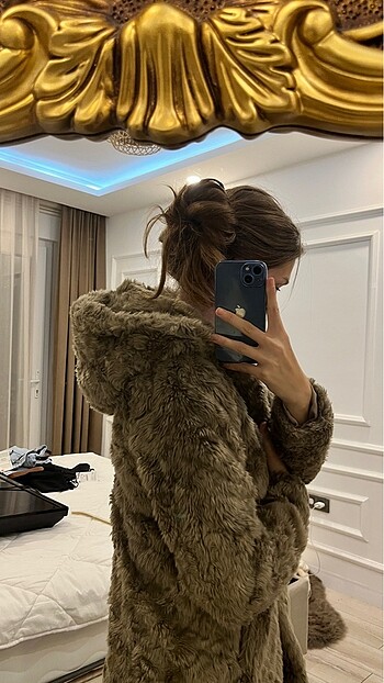 s Beden camel Renk Pull bear kürk kaban