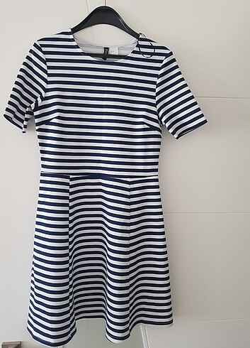 H&M Çizgili elbise h&m