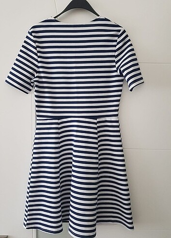 s Beden Çizgili elbise h&m