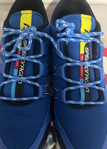 42 Beden Mavi Erkek Spor Ayakkabı Velcro Bağcıklı