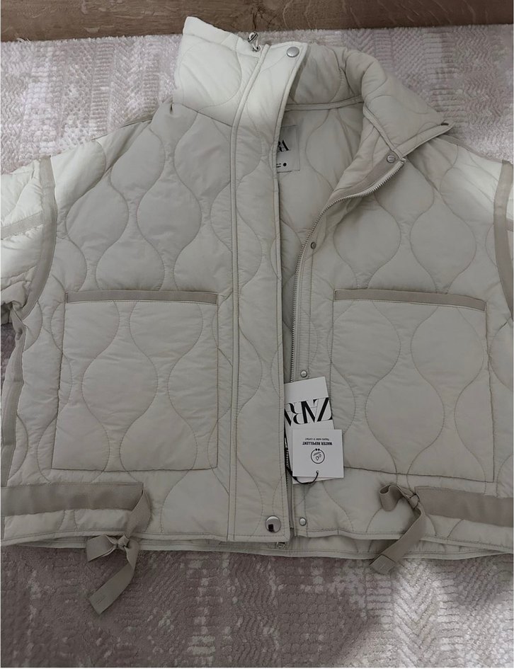 Bej Kapitone Zara Mont — görsel 5/6