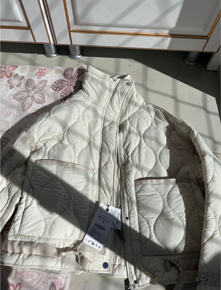 Bej Kapitone Zara Mont — görsel 3/6