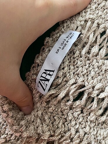 Zara delikli bluz