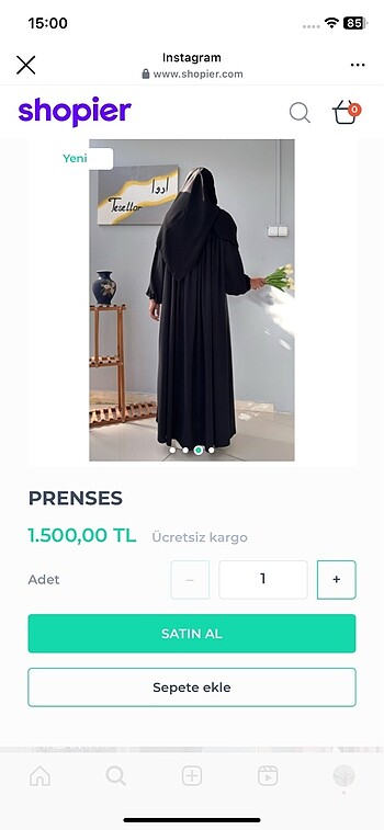 diğer Beden Ferace elbise