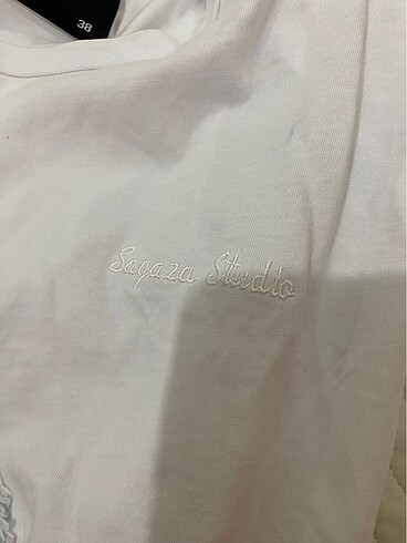 38 Beden beyaz Renk Sagaza Kot Crop