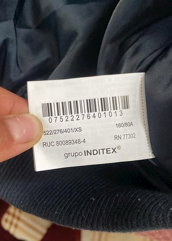 xs Beden zara lacivert bomber ceket
