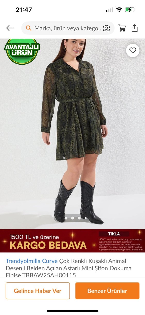 Bohem Yılan Desenli Hamile Midi Elbise - Görsel 3