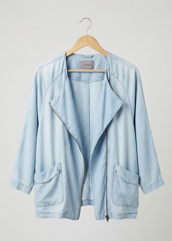 Promod Acik Mavi Denim Ceket