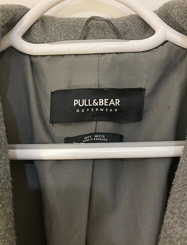 s Beden Pull&Bear gri kadın kaban