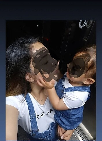 l Beden Anne kız kombin salopet elbise 