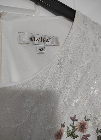 42 Beden beyaz Renk Alvina tunik