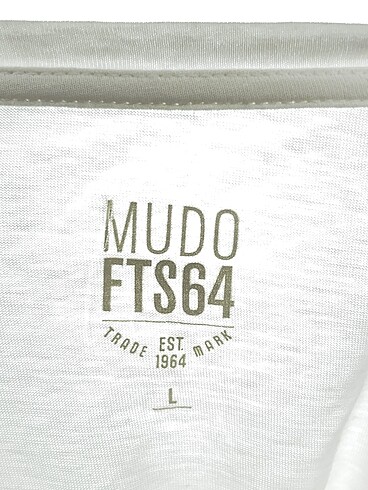 l Beden beyaz Renk Mudo T-shirt %70 İndirimli.