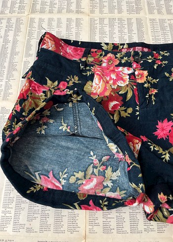 Çiçekli Vintage Mini Şort - Görsel 2