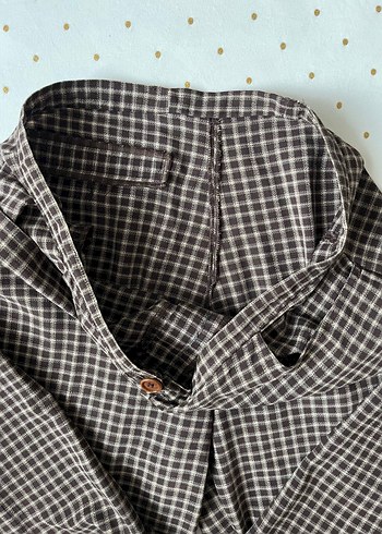 Ekoseli Desenli Kahverengi Pantolon - Görsel 5