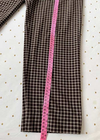 Ekoseli Desenli Kahverengi Pantolon - Görsel 7