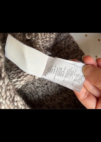 Kapüşonlu Vizon %48 Yün Kazak - Görsel 5