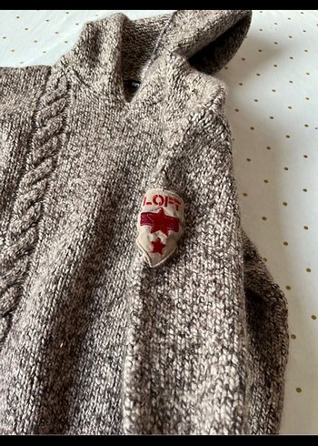 Kapüşonlu Vizon %48 Yün Kazak - Görsel 3