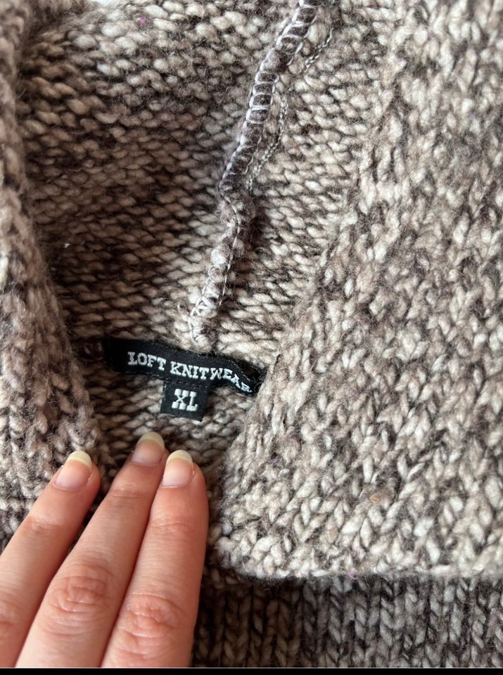 Kapüşonlu Vizon %48 Yün Kazak - Görsel 2