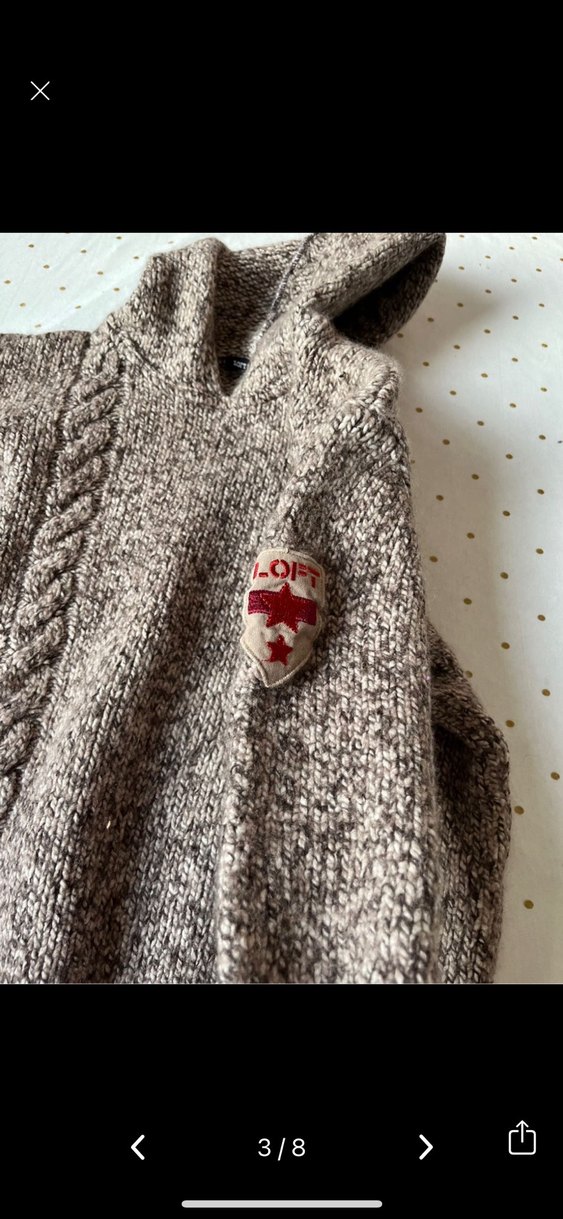 Kapüşonlu Vizon %48 Yün Kazak - Görsel 3