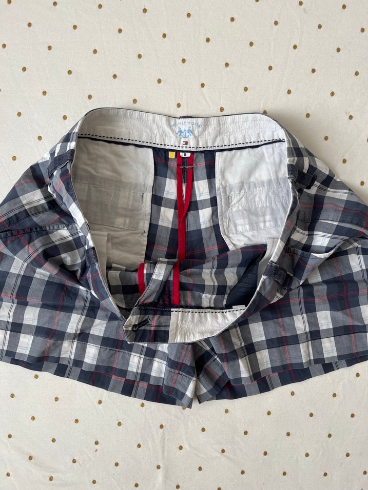 Tommy Hilfiger Ekoseli Mini Şort - Görsel 4