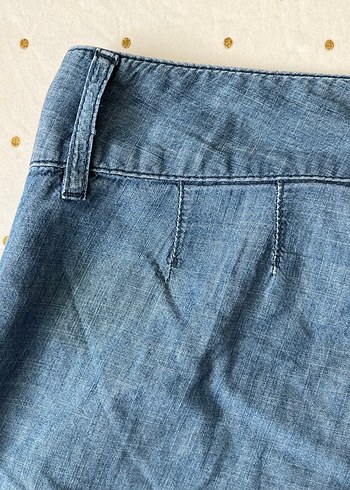 Topshop Mikro Mini Mavi Vintage Şort - Görsel 7