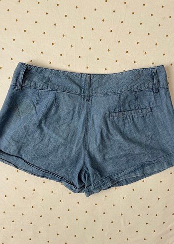 Topshop Mikro Mini Mavi Vintage Şort - Görsel 6