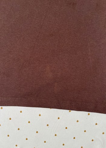 Kahverengi Kısa Kollu Kadın Tişört - Görsel 3