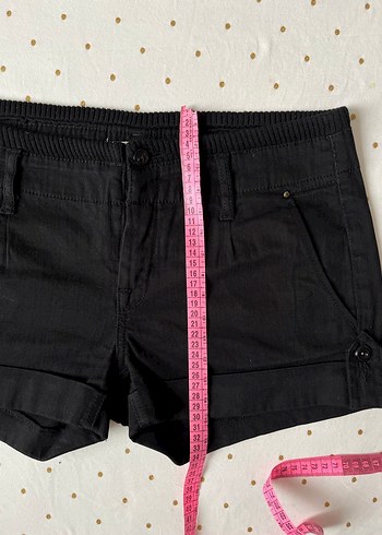 MNG Grunge Fermuarlı Siyah Şort - Görsel 5